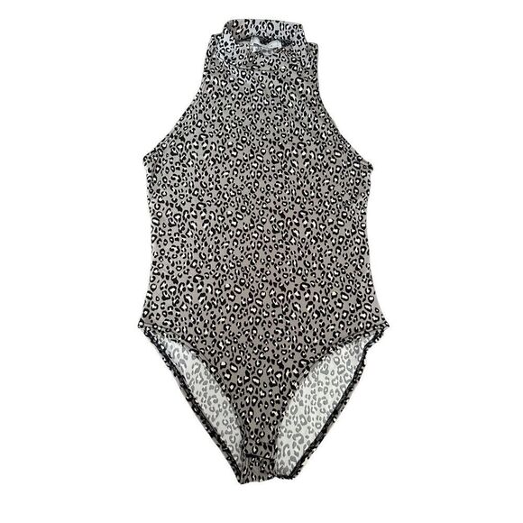 Sleeveless Leopard Bodysuit by GAZE - Picture 1 of 4